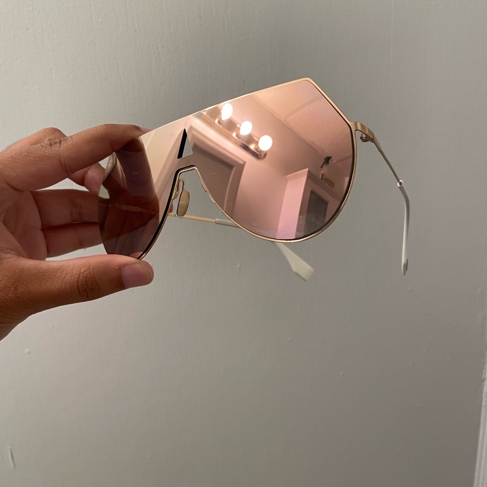 Fendi shield sunglasses for women